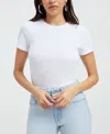Good American Women's Super Stretch Baby T-shirt In White