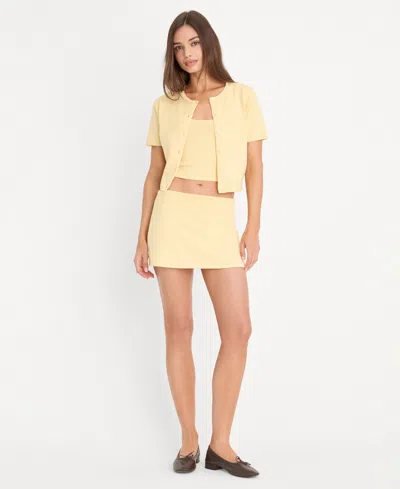 Good American Women's The Keepsake Pull-on Skort In Brown
