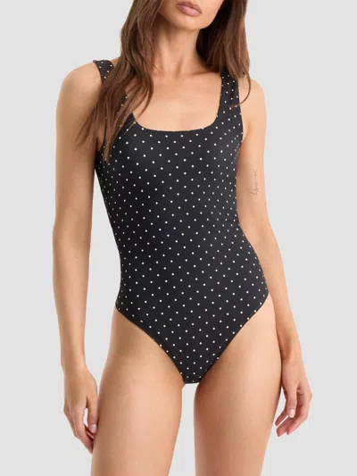 Good American Women's The Weightless Sculpting Modern Tank Bodysuit In Black