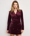 Good American Women's Velvet Executive Dress, Regular And Plus Size In Burgundy