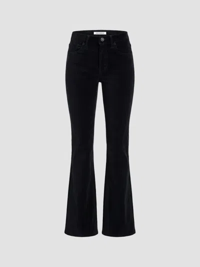 Good American Women's Velvet Good Legs Flare Jeans In Black