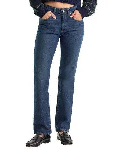 Good American Vintage High Rise Straight Jeans In Indigo1329 In Blue