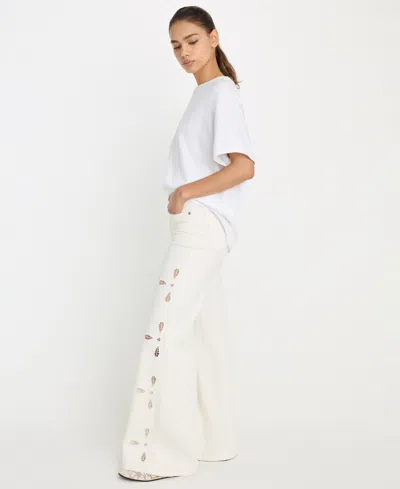 Good American Women's Wide-leg Jeans In White
