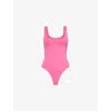 GOOD AMERICAN WOMENS SCUBA SQUARE-NECK STRETCH-WOVEN BODY BALLERINA PINK004 XS