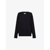 Good American Womens Black001 Deep V-neck Knitted Jumper In Black