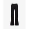 Good American Womens Black001 Good Classic Slim Bootcut Stretch-denim Jeans In Black