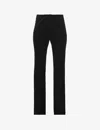 Good American Womens Black001 Good Legs Flared Mid-rise Stretch-denim Jeans In Black001