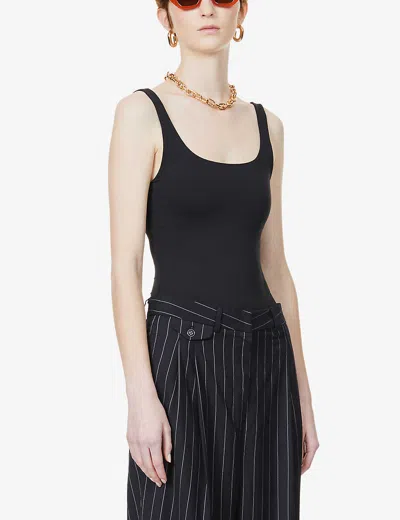 Good American Scoop-neck Stretch-jersey Body In Black001