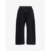 Good American Womens Good Extreme Barrel Denim Jeans Black373 In Black
