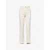 Good American Womens Pearl001 Good Boy Straight-leg High-rise Jeans