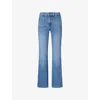 Good American Womens  Good Legs Flared Stretch-denim Jeans