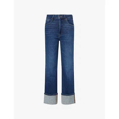Good American Womens Good True Straight-leg Denim Jeans Indigo1230