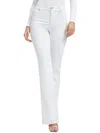 Good American Soft-tech Good Icon Frayed High Waist Straight Leg Jeans In White
