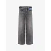 Good American Womens Indigo1000 Good Standard Baggy Denim Jeans In Gray