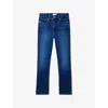 Good American Womens Indigo1080  X Dolly's Joleans By Dolly Parton Straigth-leg Stretch-denim Jeans In Blue