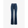 Good American Womens  Good Classic Bootcut High-rise Stretch-denim Jeans In Indigo572