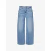 Good American Womens Good Standard Baggy Low-rise Denim Jeans Indigo893 In Indigo893