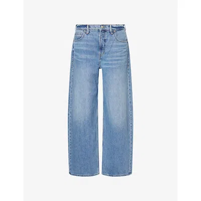 Good American Womens Good Standard Baggy Low-rise Denim Jeans Indigo893