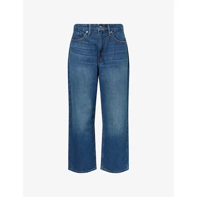 Good American Womens Indigo963 Good 90s Crop Relax Denim Jeans