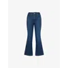 Good American Womens Good Legs Crop Mini Boot Stretch-denim Jeans Indigo977 In Indigo977