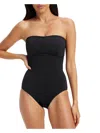 GOOD AMERICAN WOMENS LACE-UP STRAPLESS ONE-PIECE SWIMSUIT