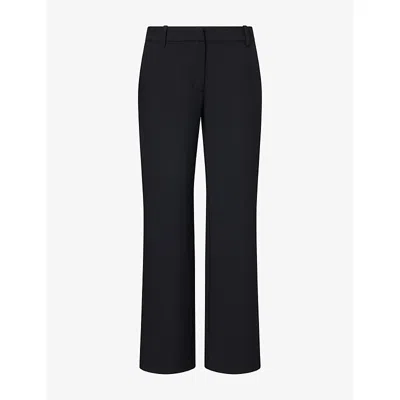 Good American Womens Low-rise Straight-leg Woven Trousers Black001
