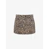 Good American Leopard Good 90s Mini Skirt Lucky Leopard001 In Animal Print