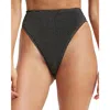 Good American Womens Metallic Cheeky Swim Bottom Separates In Black