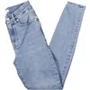 Good American Womens Mid Rise Light Wash Skinny Jeans In Multi