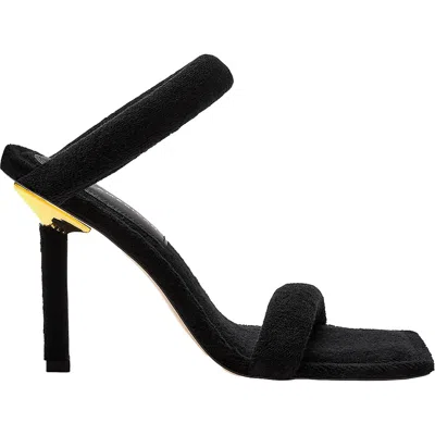 Good American Womens Slip On Padded Insole Heels In Black