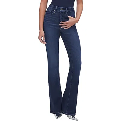 Good American Womens Tummy Slimming Denim Bootcut Jeans In I
