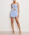 Good American Womens Twill Suiting Cami Top Twill Suiting Wrap Skort