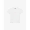 Good American Womens White/dolly Pink  X Dolly's Joleans By Dolly Parton Signature Baby Super Stretch In White