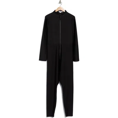 Good American Zip Jumpsuit In Transparent