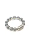 Good Art Hlywd Beaded Ball-chain Ring In Silver