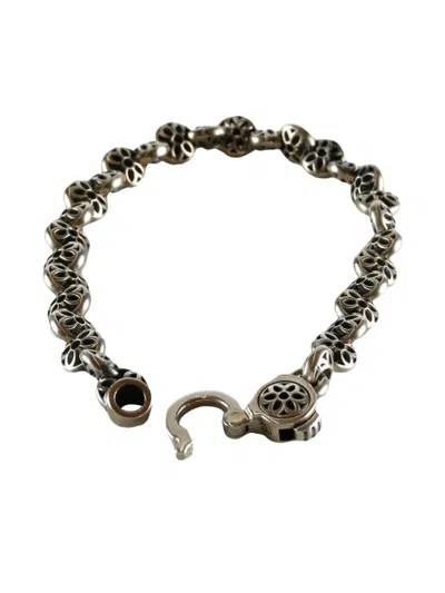 Good Art Hlywd Boston-link Floral Bracelet In Metallic