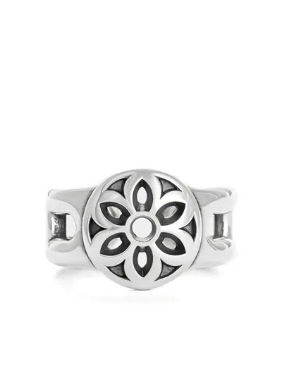 Good Art Hlywd Flower Cut-out Sterling Silver Ring