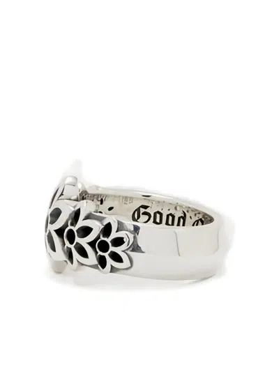 Good Art Hlywd Flower-embellished Sterling Silver Ring