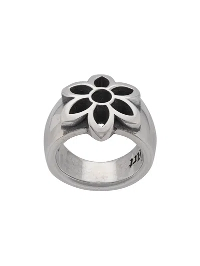 Good Art Hlywd Flower Ring In Metallic