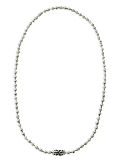 Good Art Hlywd Logo-engraved Ball-chain Necklace In Silver
