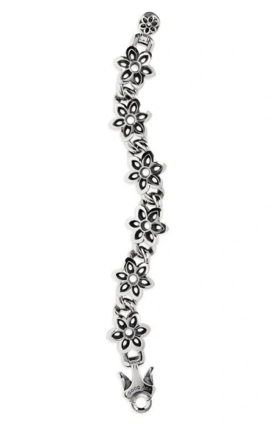 Good Art Hlywd Model 10 Cutout Rosette Aa Bracelet In Silver