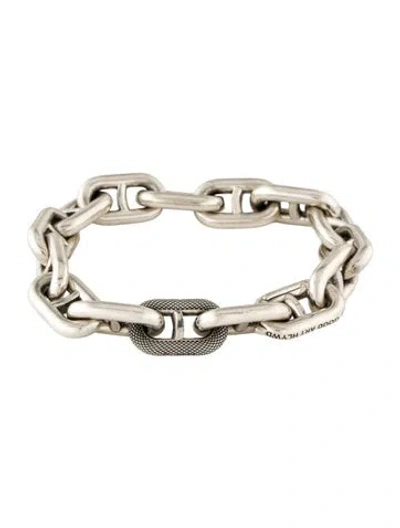 Pre-owned Good Art Hlywd Model 22-b Anchor Chain Link Bracelet, 7" In Multi