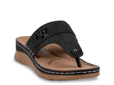 Good Choice Arla Wedge Sandal In Black