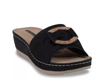 Good Choice Ellen Wedge Sandal In Black