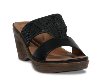 Good Choice Everi Wedge Sandal In Black