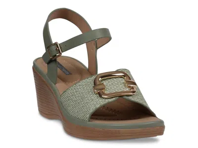 Good Choice Fia Wedge Sandal In Green
