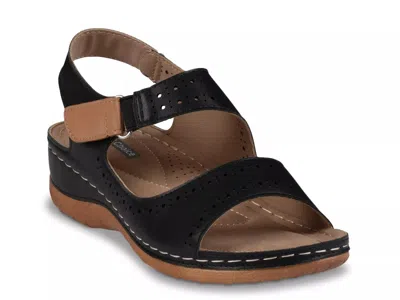 Good Choice Foster Wedge Sandal In Black