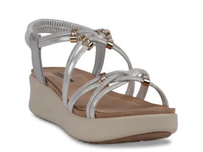 Good Choice Fran Wedge Sandal In Silver