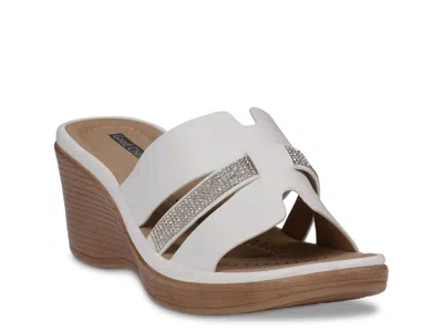 Good Choice Frances Wedge Sandal In White