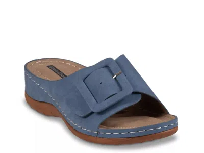 Good Choice Hamden Wedge Sandal In Blue